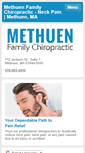 Mobile Screenshot of methuenfamilychiropractic.com